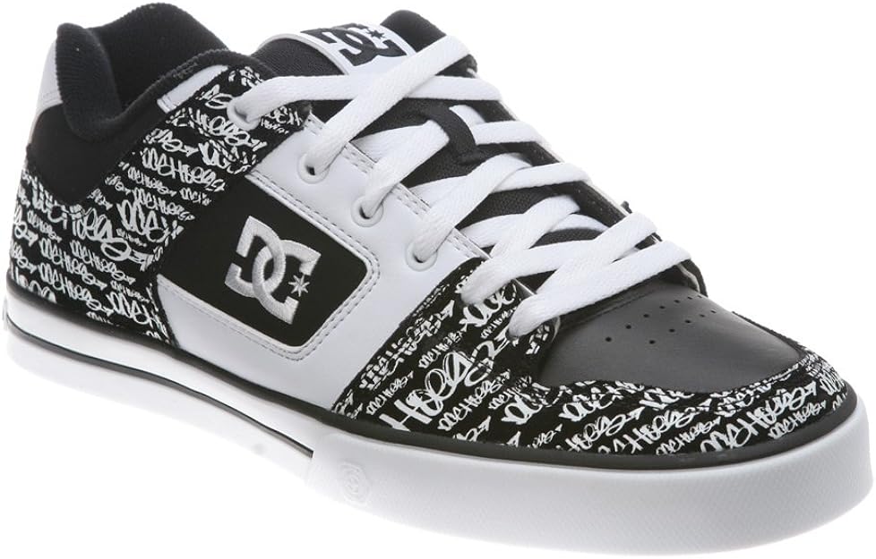 DC Pure XE Chaussure de skate pour homme, Noir (Imprimé graffiti noir