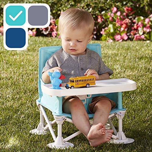 Best Prices! hiccapop Omniboost Travel Booster Seat with Tray for Baby | Folding Portable High Chair...