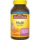 Nature Made Multivitamin for Her, Multivitamins for Women, Daily Nutritional Support, Nature Made Multi Women Vitamins &amp; Minerals, 300 Tablets, 300 Day Supply