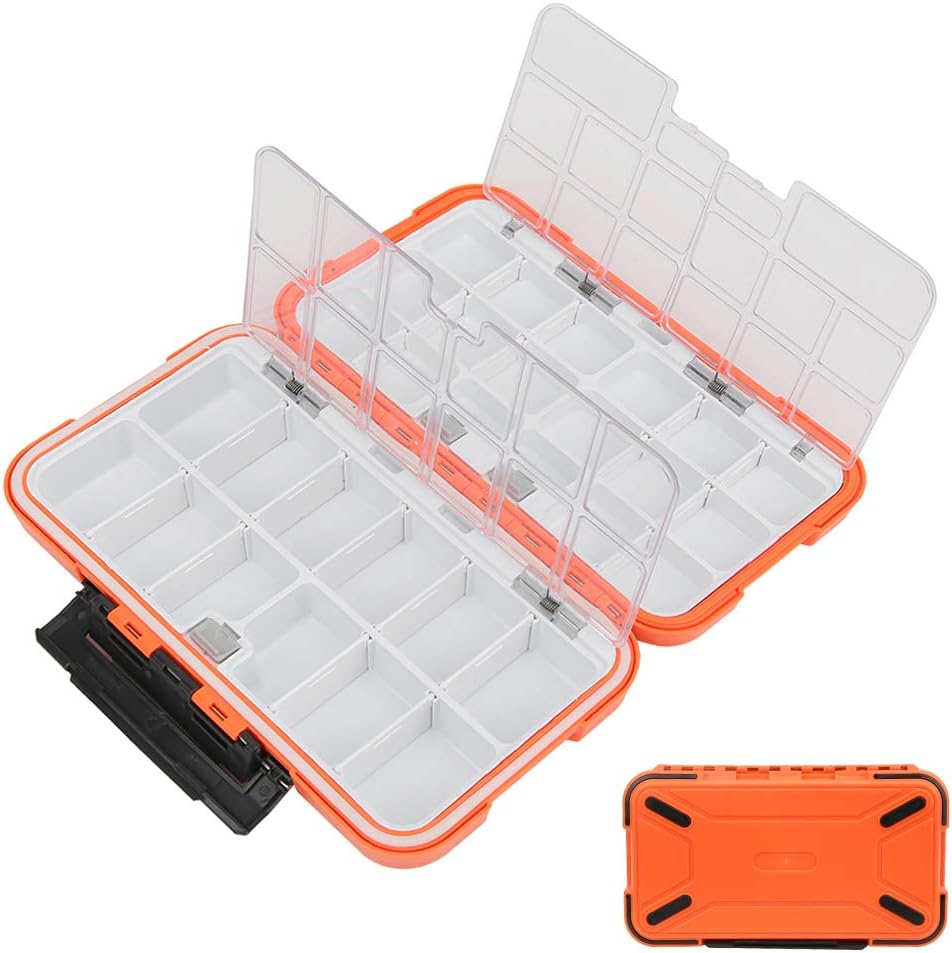 Yagosodee Fishing Lure Tackle Box, Fishing Tackle Storage Trays,ABS Waterproof Fishing Tackle Box Bait Lure Hooks Storage Case Organizer Container Accessory: Sports & Outdoors