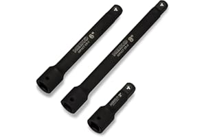 NEIKO 00237A 1/2-Inch-Drive Impact Extension-Bar Set, Made with CRV Steel, 3-Inch, 6-Inch, and 8-Inch Sizes, 3-Piece Set