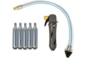 RedRock Gallo Drain Gun with 5 Unthreaded CO2 Cartridges for A/C Condensate Line Air Conditioner Cleaner Blaster Opener Kit with Five Cartridge Clears HVAC Clogs