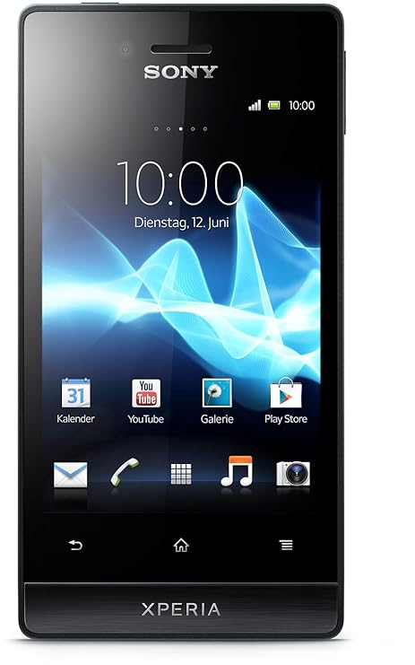 Sony Xperia miro Smartphone (8,9 cm (3,5 Zoll) Touchscreen, 5 Megapixel Kamera, Android 4.0) schwarz