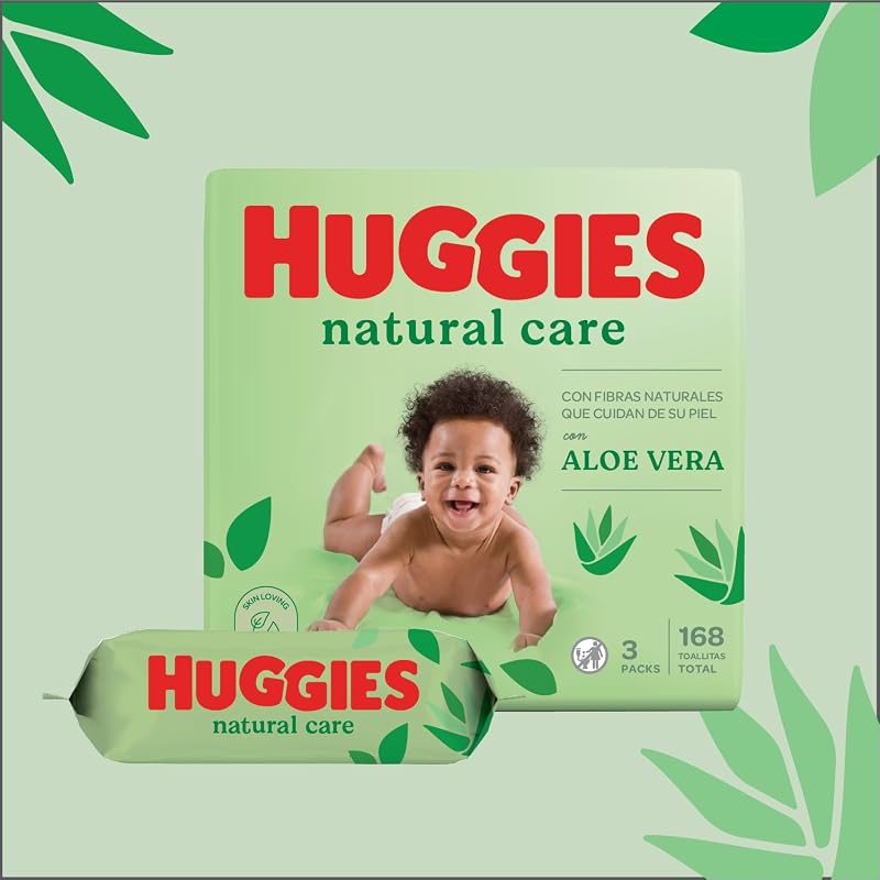 Lenços umedecidos huggies natural care, 560 toalhetes