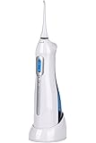 ToiletTree Products Oral Irrigator by Poseidon Portable and Cordless Water Flosser (w/Charging Cradle, White)