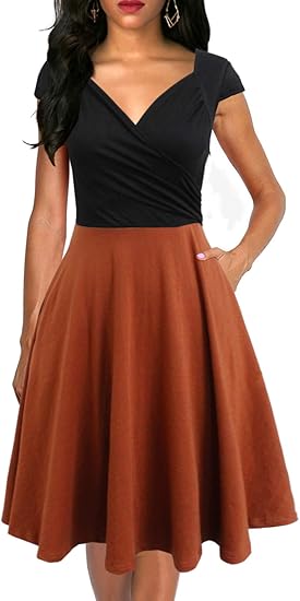 orange cocktail dresses