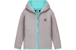 LittleSpring Neutral Boys Girls Polar Fleece Hoodies Jacket with Pockets Full Zip Outwear