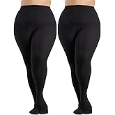 Seidiva Plus Size Tights for Women 80D Semi Opaque Stockings Soft & Elastic Women’s Pantyhose 1XL XXL 3XL 4XL