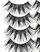 1 Box/Lot 3D False Eyelashes MZ BEAUTY Luxurious Fluffy Messy Cross Long 5 Pairs Fake Eye Lashes GF29