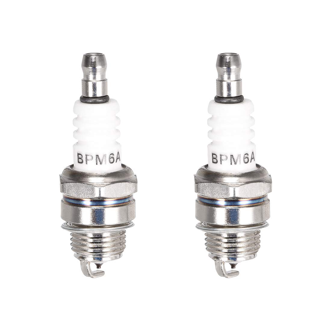 sourcing map BPM6A Spark Plug for Generator Lawnmower Tractor Go Kart Mini Bike, 2pcs