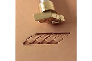 DandS ltd Leather Stamp Tool, Rope Knot, Professional Steel Craft Tool for Leatherworking, Embossing, Carving & Stamping Leather Projects, Belts, Wallets & DIY Projects Compatible with Mallet #463