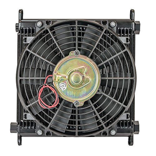 Flex-a-lite (700032) Remote Mount Stacked Plate 32-Row Engine-Oil Cooler with Electric Fan, 11 x 11 x 1 3/4" with AN Fittings - Thumbnail 4