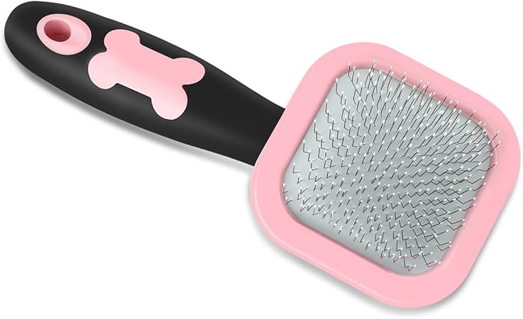 pink dog brush