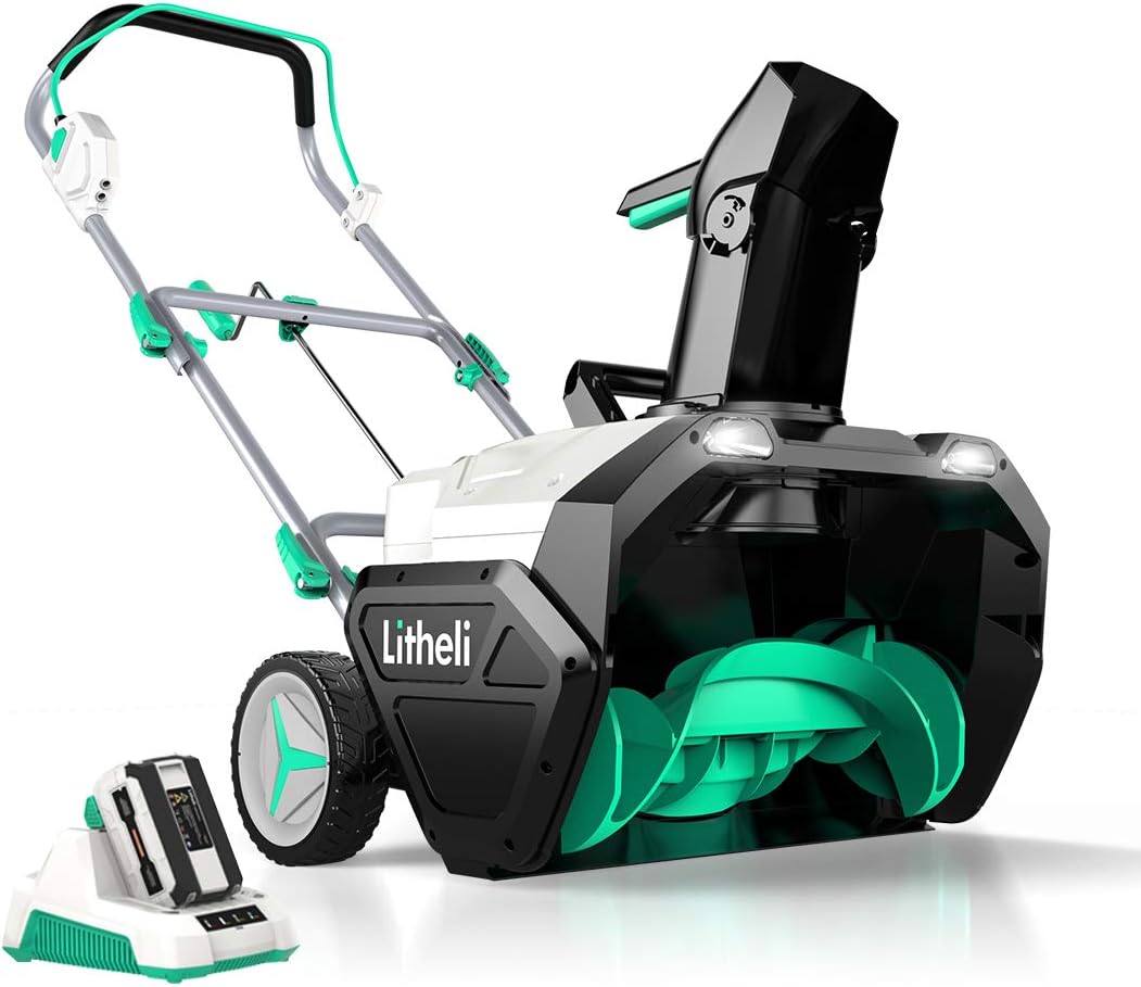 LiTHELi 40V Cordless Snow Blower 20 Inch Electric Snow