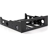 StarTech.com 3.5" to 5.25" Front Bay Mounting Bracket w/ Mounting Screws (BRACKETFDBK),Black