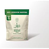 Harmony Vanilla Matcha Powder 7.05 oz Bag - 20 Servings | Sweetened Japanese matcha, Natural vanilla flavor, Dairy free, Gluten free, No preservatives, Hot or iced