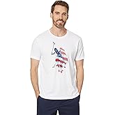 U.S. Polo Assn. Mens Short Sleeve Graphic Print Flag Dhm Crew Neck Jersey Tee Shirt