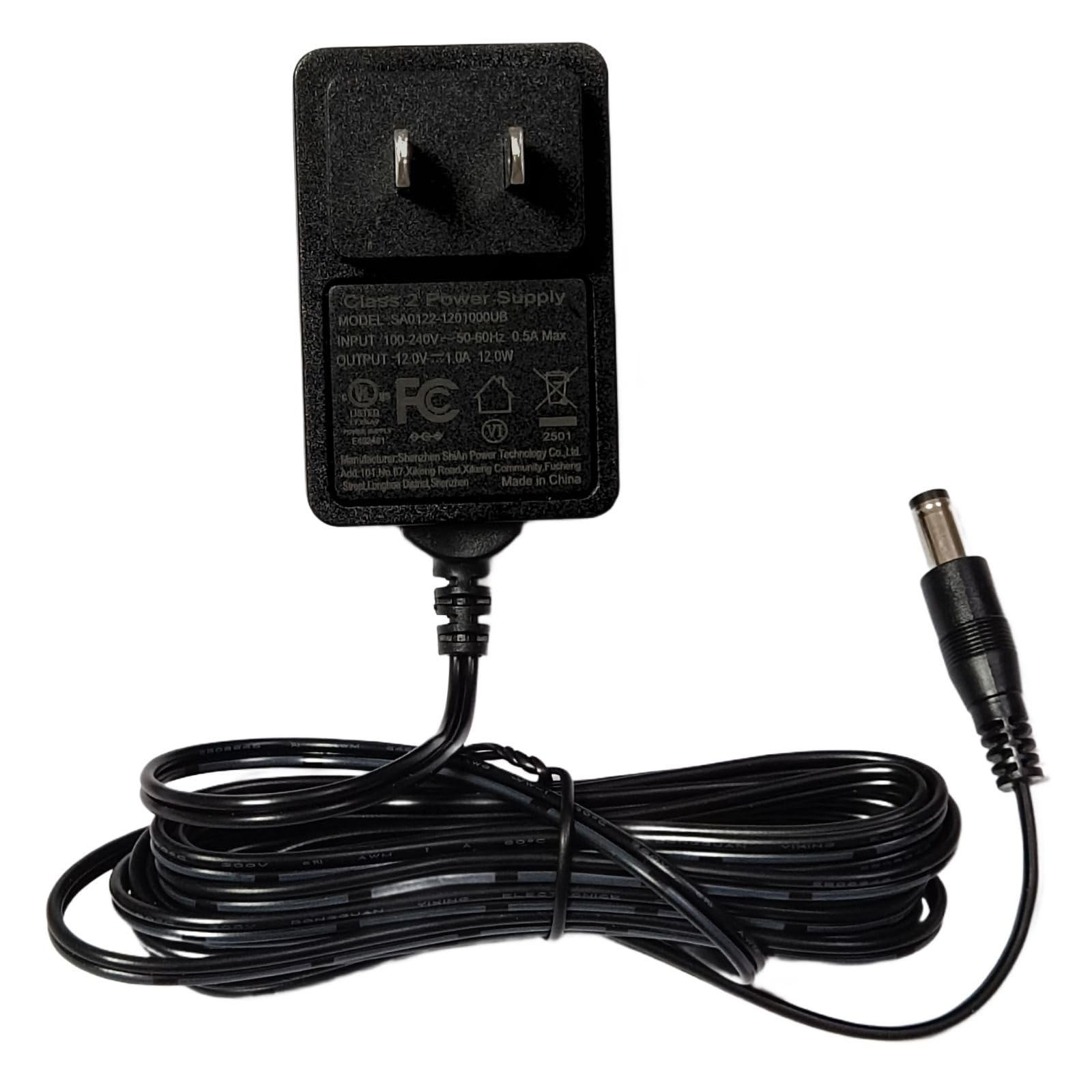 Photo 1 of SEBIKAM 12V 1A Power Supply Adapter, AC 100-240V to DC 12V 1000mA, 5.5mm x 2.1mm Plug, 9.84Ft Cord, US Wall Charger for CCTV Camera, DVR, NVR, LED Strip Lights, Router, Audio Devices