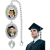 Tofwaol Personalized Graduation Tassel Photo Charm Custom Memorial Graduation Cap Tassel