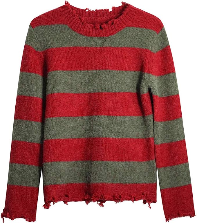 Rot Grn Gestreifter Pulli
