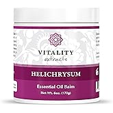 Vitality Extracts Helichrysum Balm - 6oz, Helichrysum Gymnocephalum, Beeswax, Almond Oil, Ultra-Moisturizing, Skin Healing, Full Body Hydration