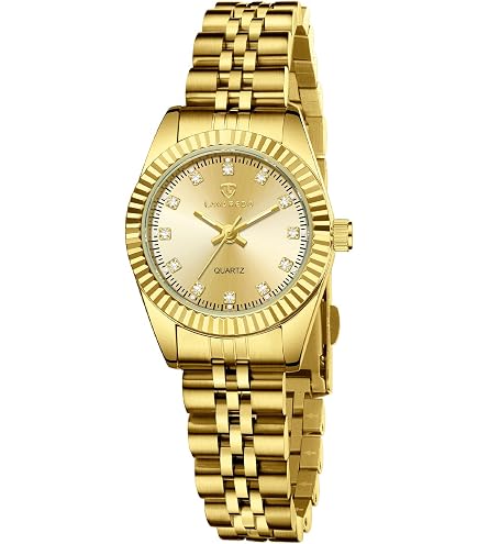Amazon.com: Timever Gold Watch Bracelet Set for Women, 18K  display picture 3