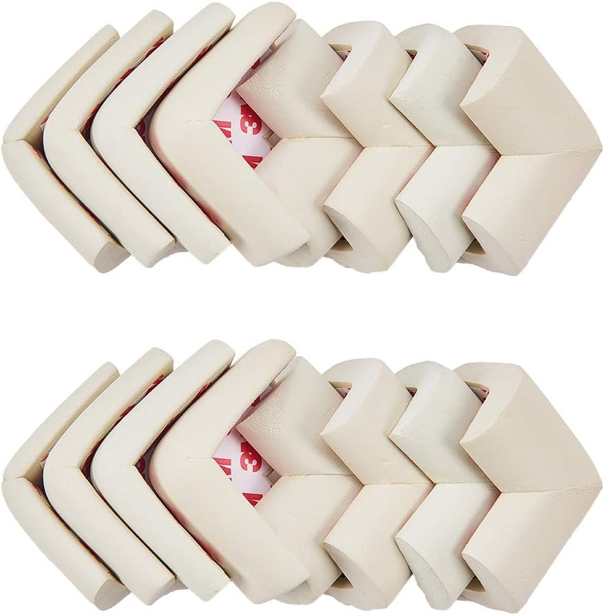 INCREWAY 16 Packs Child Safety Corner Protectors, Super Soft White