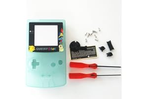 JMXLDS New Replacement Full Housing Shell Cover Case Pack Backlight Backlit for Gameboy Color GBC Repair Part-Luminous Green Edition