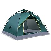 Happy Travel 1/2/3/4 Person Camping Tent, Instant Easy Pop Up Tents for Camping,Automatic Waterproof Family Camping Tent, Easy Set Up Tent,Portable Windproof Dome Tent for Camping Hiking & Traveling