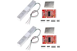 SAZKJERE Digital Load Weight Sensor Electronic Kitchen Scale + Red HX711 Weighing AD Module with Metal Shield (10KG)