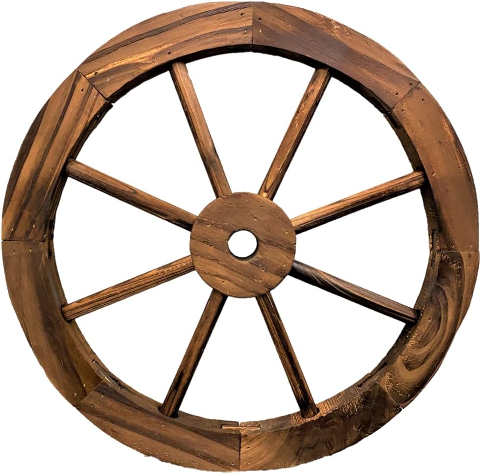 Plaques & Wall Art - BestGiftEver Wood Wagon Wheel 15.75