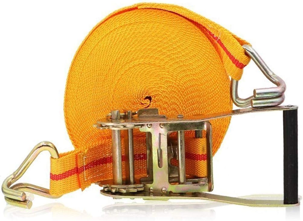 LXFYMX ratchet straps Ratchet belts, heavy 40 mm professional ratchet belt -15m-2 tonnes for a maximum load of 2 tons of binding force ratchet straps with hooks (Size : 10M)