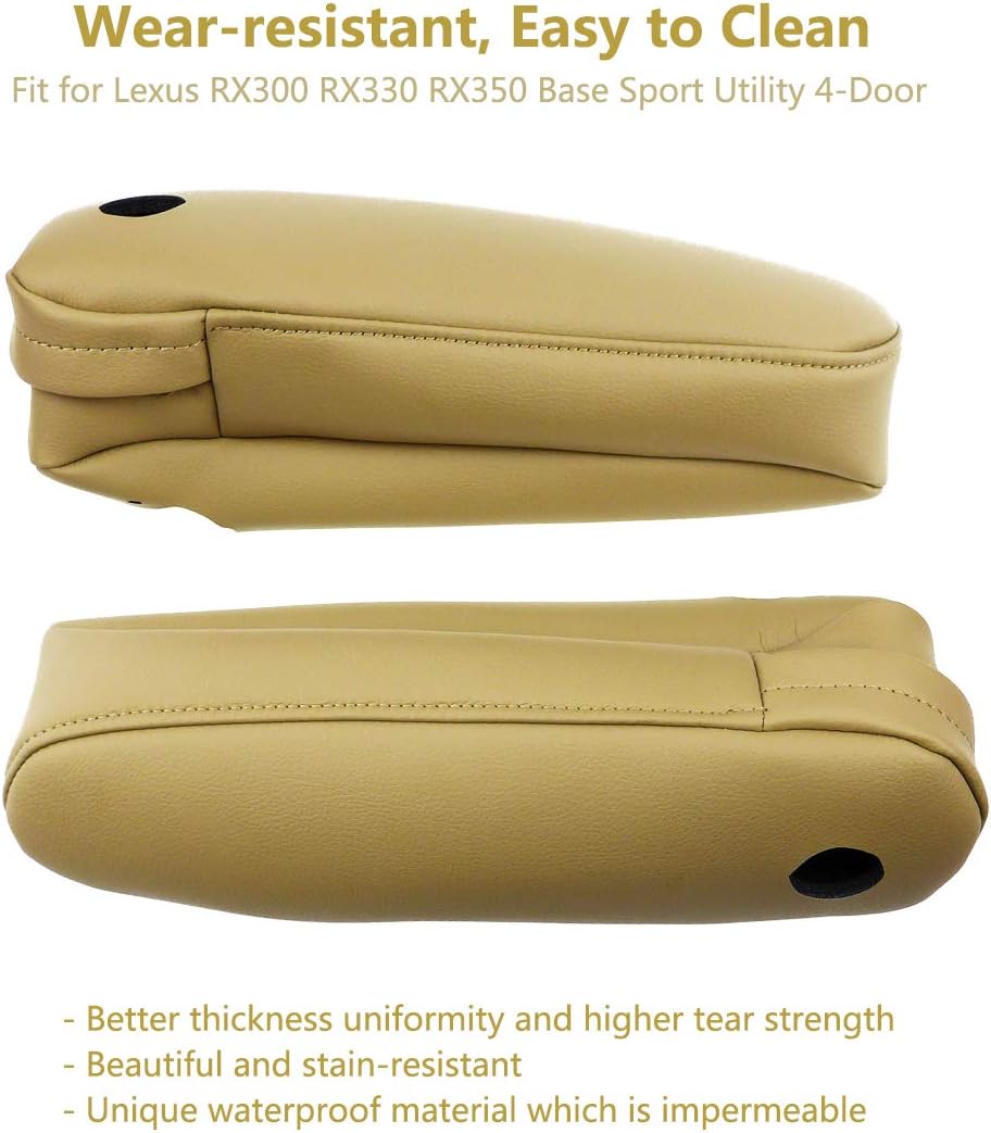 YouVbeen 2Pcs Seat Armrest Leather Cover Fit for Lexus RX300 RX330