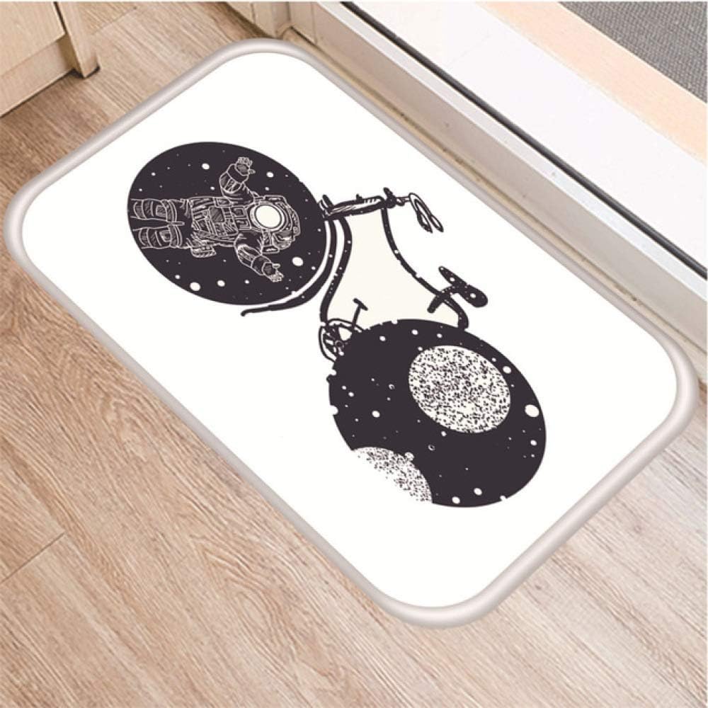 KFEKDT Home Decoration Entrance Interior Door Mat Creative Floor Mat Flannel Bath Mat Non-Slip Bathroom Kitchen Rug No-5 40cmx60cm