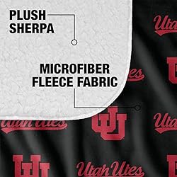 University of Utah Logo Pattern Sherpa