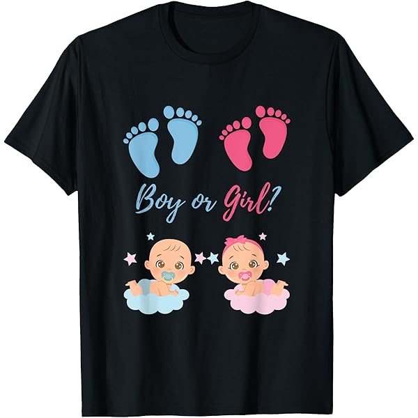 Amazon.com: Boy Or Girl Baby Shower T-Shirt : Clothing, Shoes