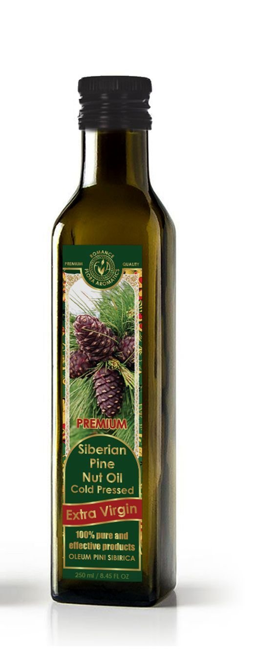 Siberian Pine Nut Oil Cold Pressed Extra Virgin 8.45 fl oz