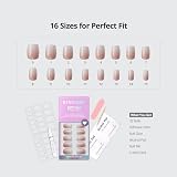 BTArtbox Press On Nails Short 30 Pcs Ombre Nude Glue Included 15 Sizes view 5