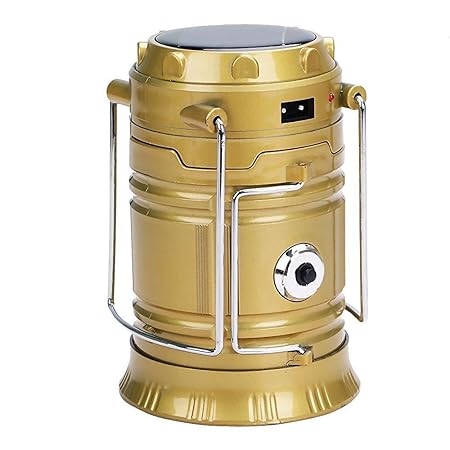 MK 1W+6 LED Solar Emergency light Lantern + USB Mobile Charging Point + Rechargeable night light Travel Camping