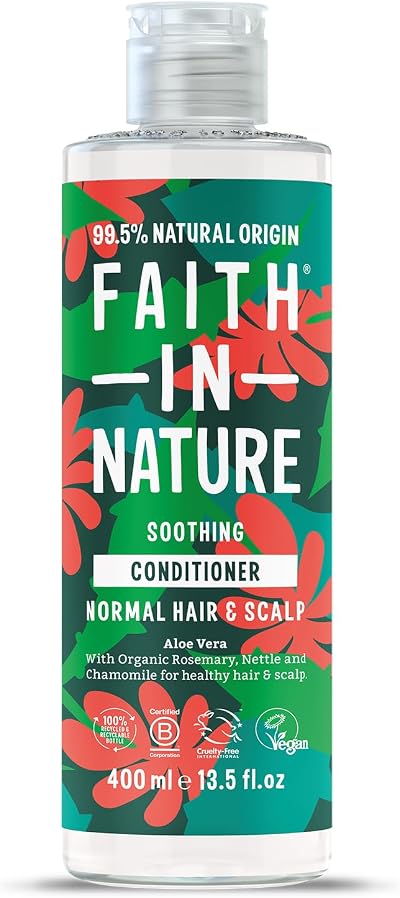 Faith In Nature Organic Aloe Vera Conditioner 400 ml Vegan Cruelty Free