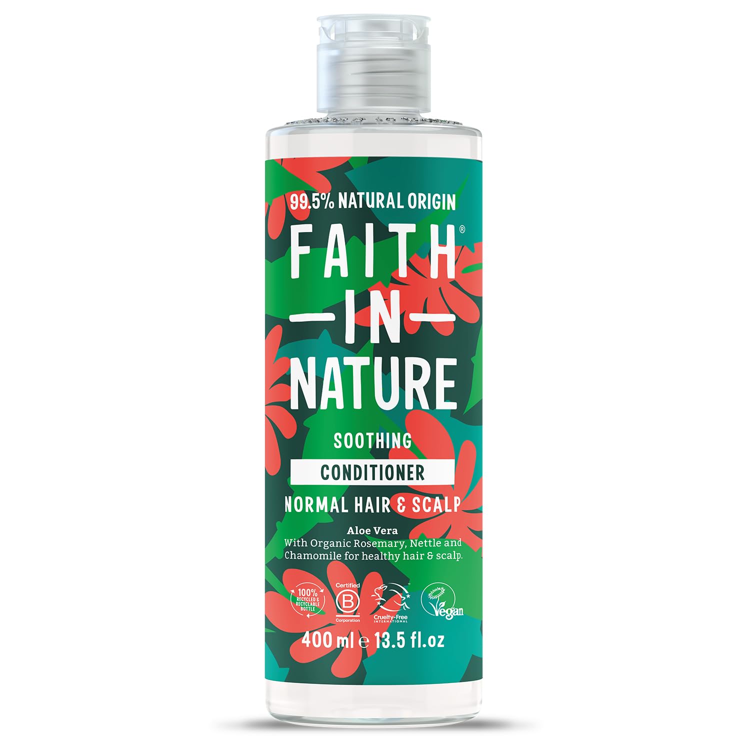 Faith In Nature Organic Aloe Vera Conditioner, Soothing for Normal Hair & Scalp, Vegan & Cruelty Free, No SLS, Silicones or Parabens, 400ml โ image 1
