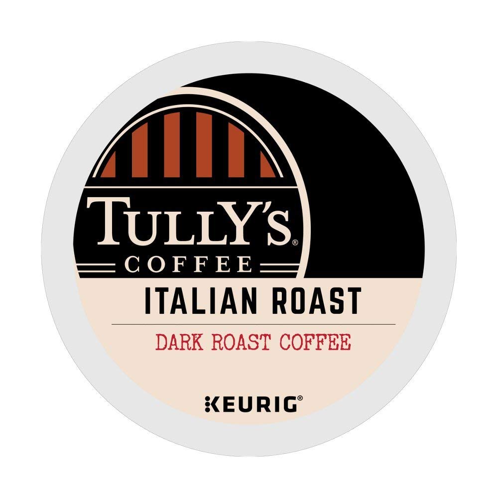 Tully's Italian Roast single serve K-Cup pods for Keurig brewers, 96 Count