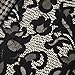 Chicwe Women's Stretch Contrast Lined Plus Size Floral Printed Lace Top 1X-4X