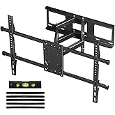 Suptek Full Motion TV Wall Mount for 32 to 84 Inch TV, Swivel and Tilt with Articulating Dual Arms, Max VESA 600X400mm, Holds