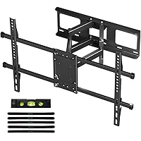 Suptek Full Motion TV Wall Mount for 32 to 84 Inch TV, Swivel and Tilt with Articulating Dual Arms, Max VESA 600X400mm, Holds