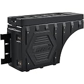 Truckiipa Truck Bed Storage Box, Universal Double Layer Thicken Truck Bed Toolbox Waterproof Lockable Wheel Well Tool Box for Truck, Swing Case Fit Most Truck Driver &amp; Passenger Side, 20L/5.28GAL