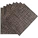 Benson Mills Longport Woven Vinyl Placemat, Tobacco, 13 x 18, Set of 8
