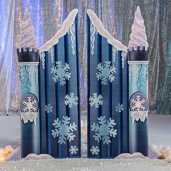 cardboard frozen ice castle