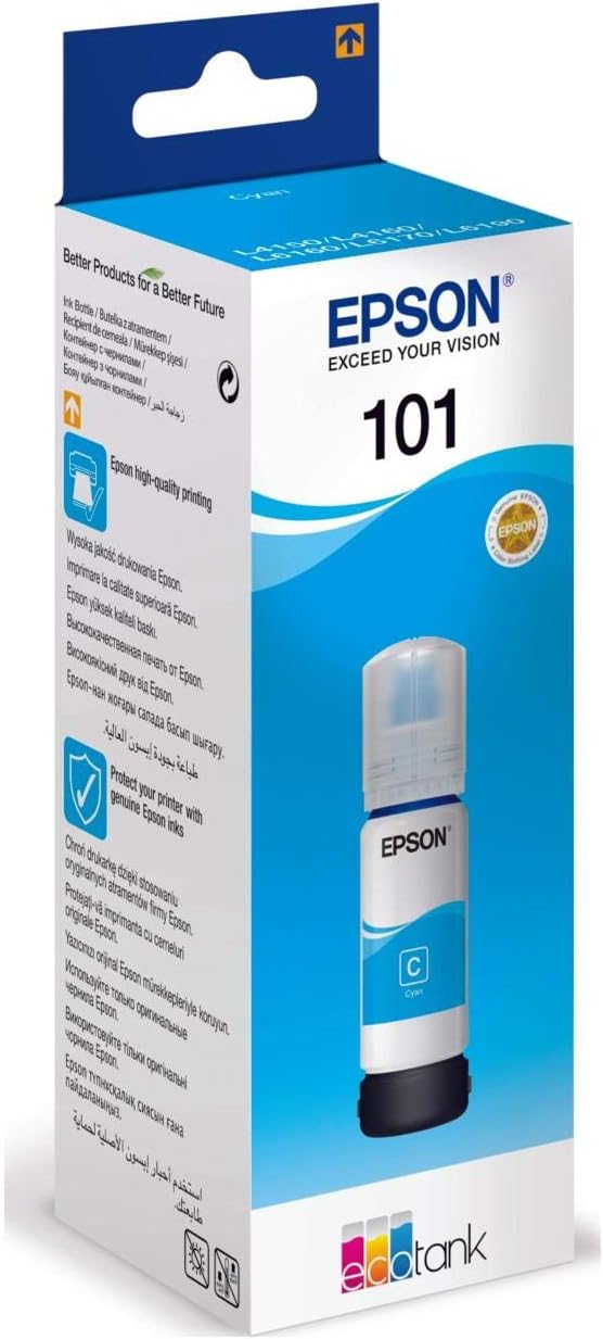 Epson EcoTank 101 Cyan Ink Bottle