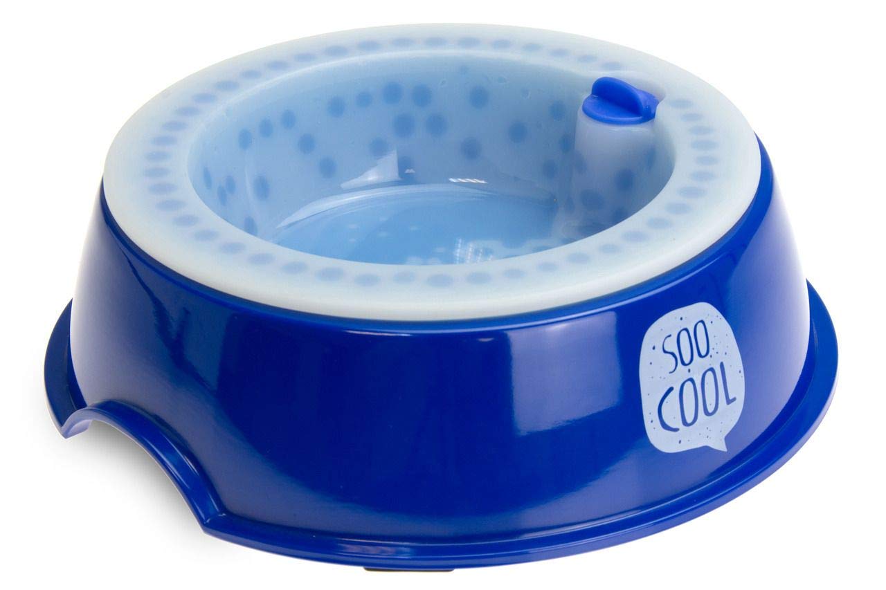 Karlie Cooling Bowl Length 22 cm Width 22 cm Height 6.2 cm Blue